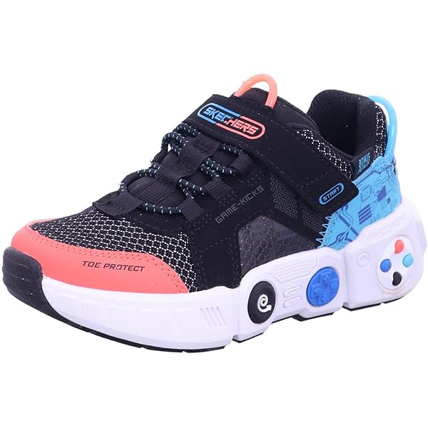 靴 KOOL Amazon.com | Skechers Kids Boy's Kool Bricks Sneaker, Black